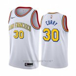 Camiseta Golden State Warriors Stephen Curry NO 30 Classic 2019-20 Blanco - 副本